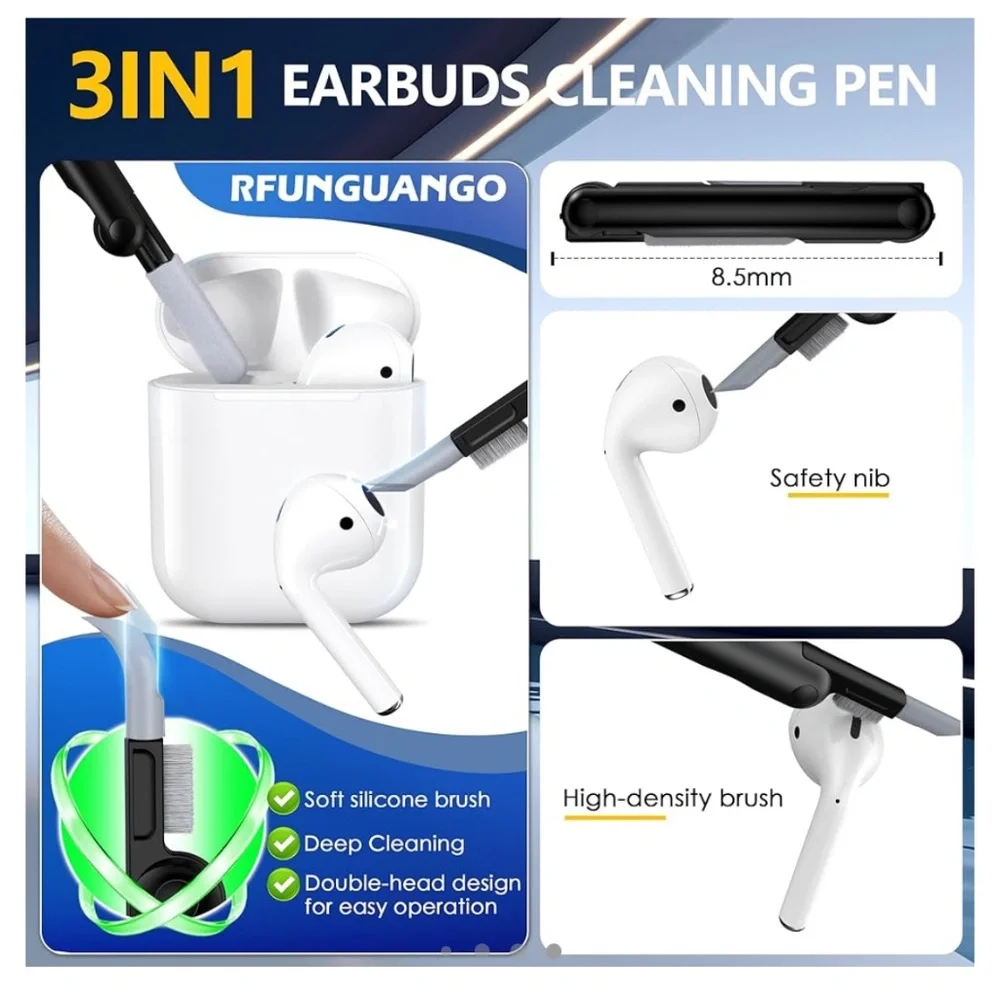Black Airpods 1st & 2nd Generation Protective Case - Picture 6 of 7